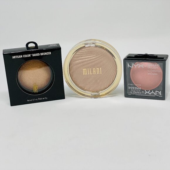 3pc Bronzer pack- Black Radiance, Milani and NYX - Picture 1 of 2